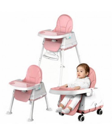 Baby High Feeding Chair Portable Kids Table Foldable Dining Chair Adjustable Height baby high chair 3 in 1