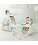 KUB 2020 upgrade 5 in 1 convertible baby feeding chairs children play table dining chair with 2 trays kids high chair