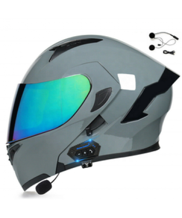 MotorcycleHelmet Dot Modular Motorcycle Blue tooth Helmet Full Face Dual Visor Flip Up Moto Helmet Motorcycle Helmets