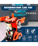 Electric RC Car Sports Deformation Car Robots Toy Deformation Robots Remote Control 2 in1Mode Transformation Car