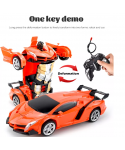 Electric RC Car Sports Deformation Car Robots Toy Deformation Robots Remote Control 2 in1Mode Transformation Car