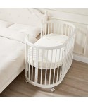 New Design wood baby rock sleeper baby cradle Circular bed round kids' cribs