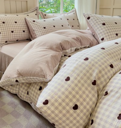 The Jacquard Cloud Yarn Cotton Four-Piece Bedding Set